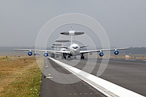 NATo Boeing E3 AWACS radar plane