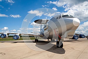 NATO Boeing E-3 Sentry AWACS radar plane in special livery at NATO Geilenkirchen airbase. Germany - June 17, 2007