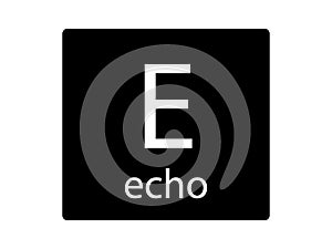 NATO Phonetic Alphabet Letter Echo