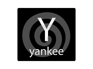 NATO Phonetic Alphabet Letter Yankee