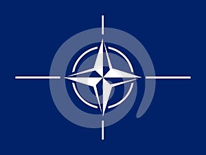 NATO simple flag North Atlantic Treaty Organization