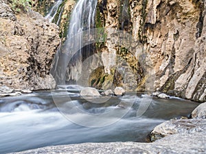 Natron waterfall