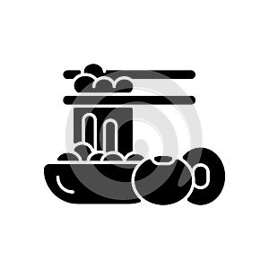 Natto black glyph icon