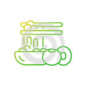 Natto gradient linear vector icon