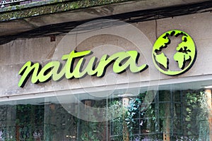 Natura logo on Natura store