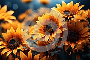 Natural abundance untamed meadow adorned with sunflower bounty, outdoor session images