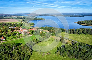 Natural aerial panorama landscape
