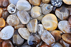 Natural Agate, various types
