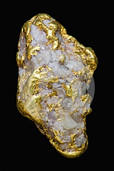 Natural Alaskan Gold Quartz Specimen