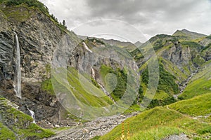 Natural amphitheater with five waterfalls