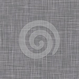 Natural anthracite gray french woven linen texture background. Old raw flax fibre seamless pattern. Organic yarn close