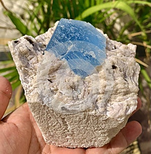 Natural Aquamarine Mineral specimen from skardu pakistan