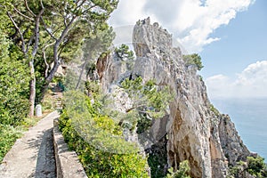 The natural arch Arco Naturale in Capri, Italy