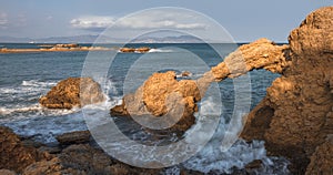 Natural Arch at the Beach in L`escala photo