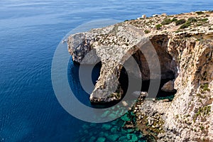 Natural arch of the Blue Grotto - Qrendi