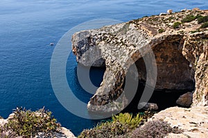 Natural arch of the Blue Grotto - Qrendi