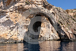 Natural arch at the Blue Grotto - Qrendi