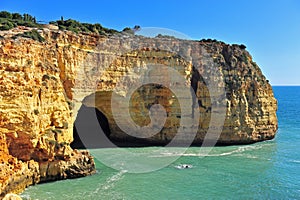 Natural arch at Caorieiro cliffs, Portugal