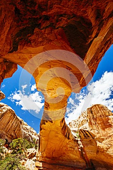 Natural Arch, Hickman Bridge, Capitol Reef National Park, Utah,