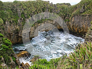 Natural arch at Pancake Flats