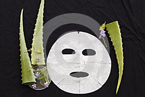 Natural aroma sheet mask from herbal aleo vera