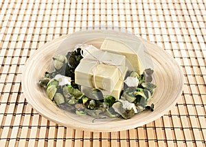 Natural Aromatherapy Artisanal Soap in a Spa