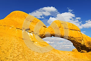 Natural array of granite outcrops