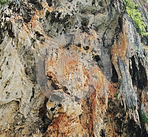 Natural background, rock texture closeup