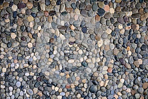 natural background small sea pebbles
