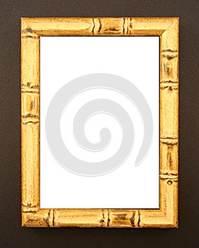 Natural bamboo frame on black