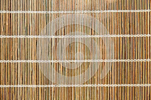 Natural bamboo mat or makisu