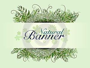 Natural banner template