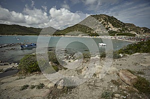 The whole Punta Molentis beach