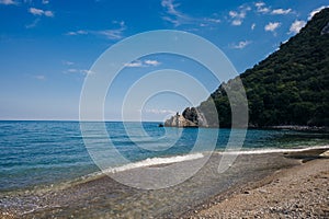 Natural beach in Cirali, Turkey