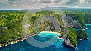 Natural beach pool in Bali