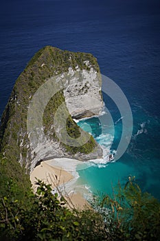 Natural beach pool in Bali, Nusa Penida island