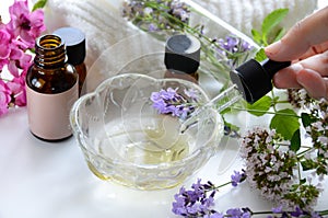 Natural beauty treatment with essential oils