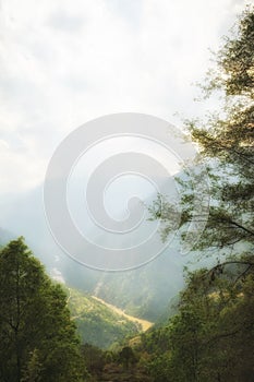 Natural beauty view of North Sikkim, India