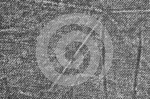Natural Black Linen Denim Cotton Chinos Jeans Texture, Detailed Horizontal Textured Background Pattern Copy Space photo