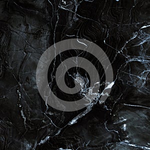 Natural black marble closeup background