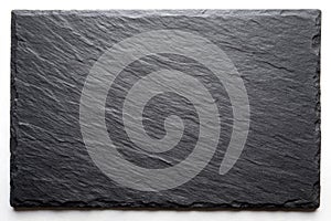Natural black slate stone background pattern with high resolution. Top view. Copy space photo