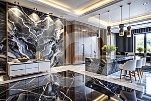 Marble natural for design texture pattern and background abstract interior decorations black and white
