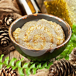 Body scrub - brown sugar with green tea