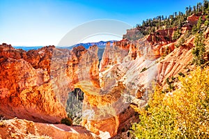 Natural Bridge in Bryce Canyon National Park during a Sunny Day, Utah