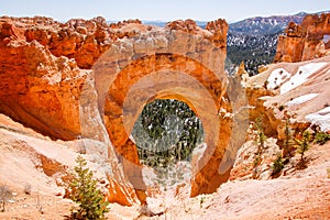 Natural Bridge, Bryce Canyon, Utah on sunshine