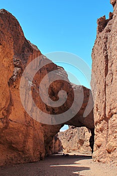 Natural Bridge Canyon near Badwater, Death Valley National Park, Inyo County, California, USA