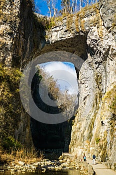 Visitors to Natural Bridge State Park, Virginia, USA