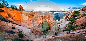 Natural Bridge at Sunset Bryce Canyon