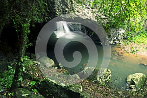 Natural Bridge Waterfall