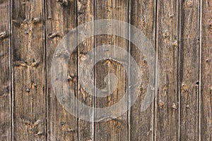 Natural brown barn wood wall. Wall texture background pattern.